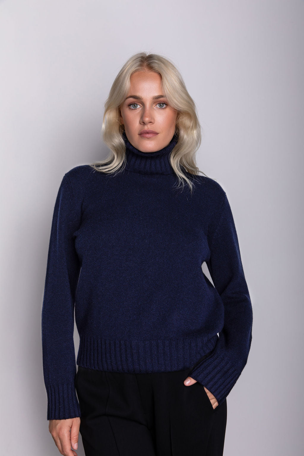 Elena Cashmere Roll-Neck Sweater