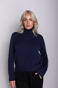 Elena Cashmere Roll-Neck Sweater
