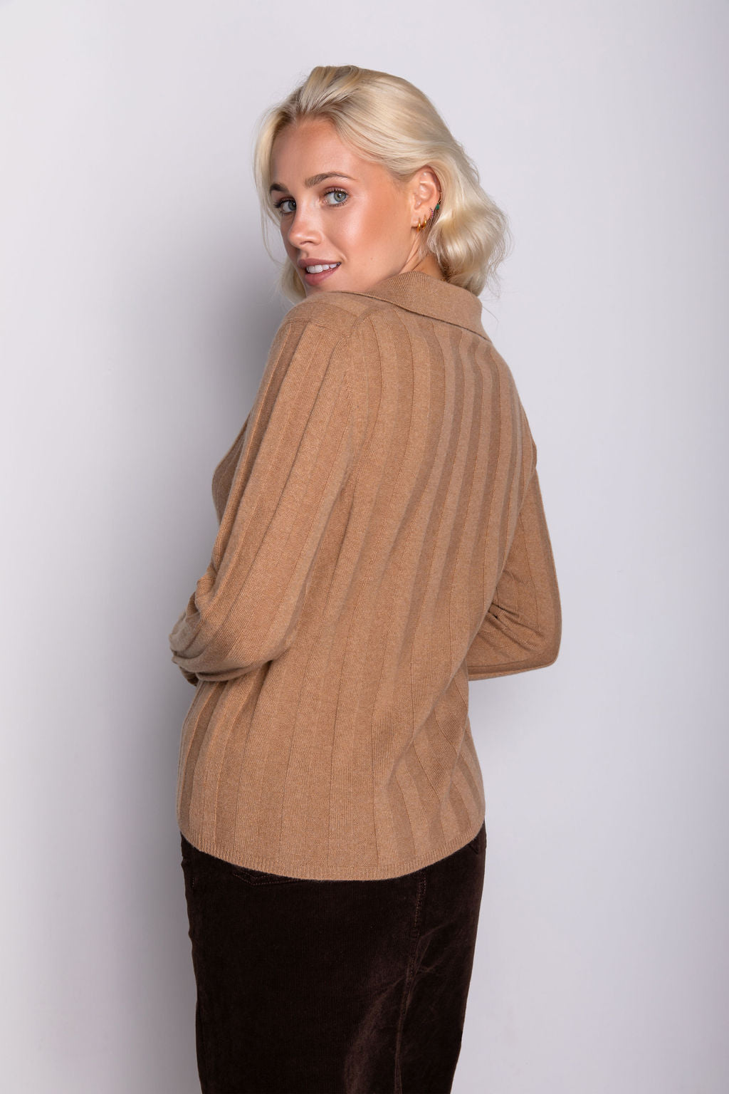 Graziella Cashmere Ribbed Sweater