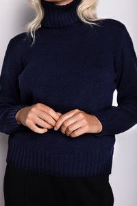 Elena Cashmere Roll-Neck Sweater