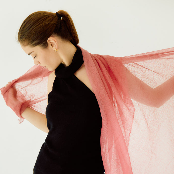 The Aurora Cashmere Cold-Shoulder Top
