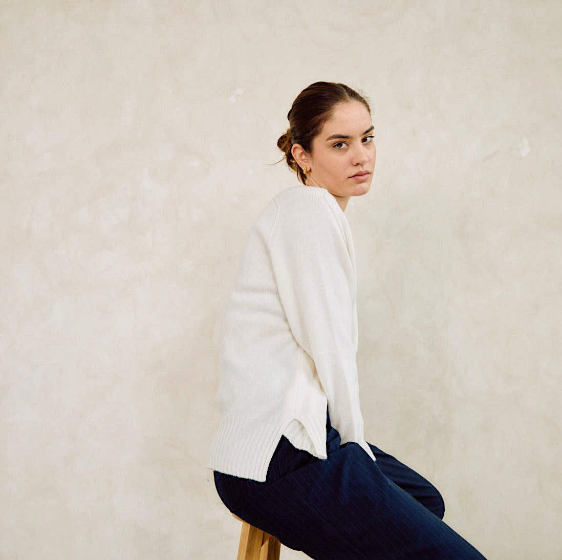 The Sabrina Pure Cashmere Crew-Neck Sweater