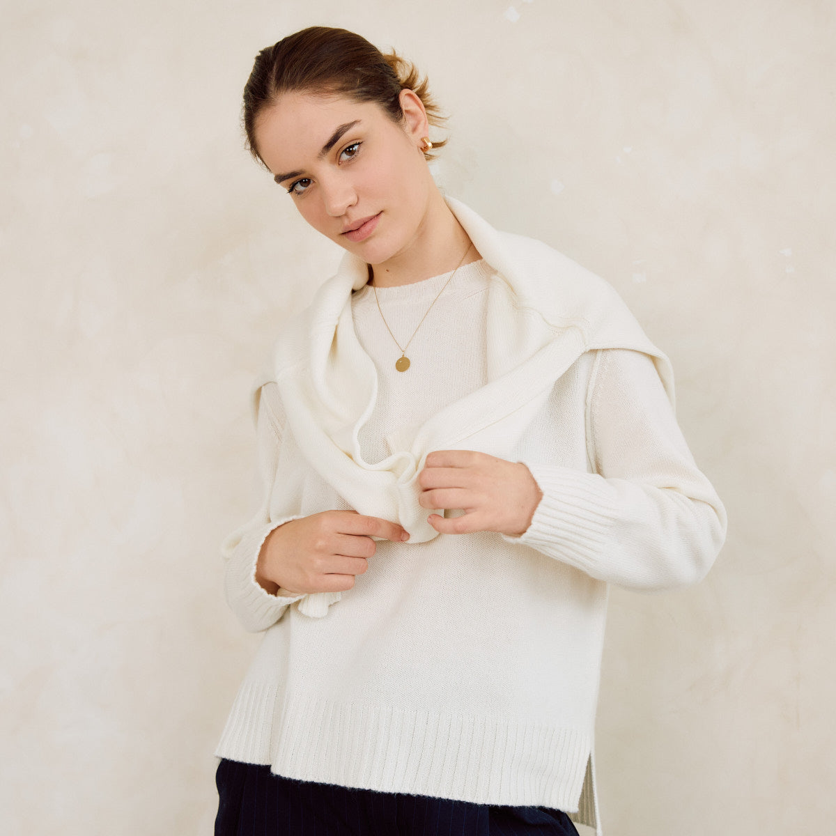 The Sabrina Pure Cashmere Crew-Neck Sweater