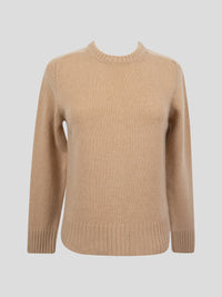 Luna Cashmere Crew-Neck Sweater
