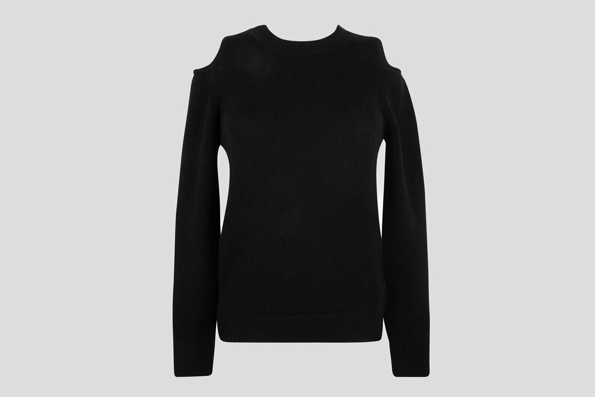 Sophia Cold-Shoulder Cashmere Sweater