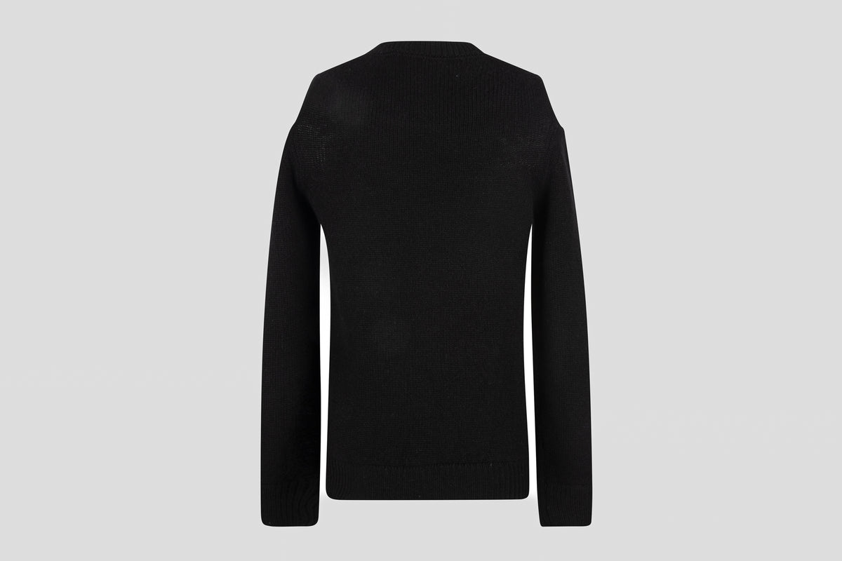 Sophia Cold-Shoulder Cashmere Sweater