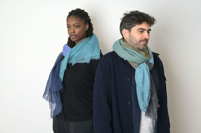 cashmere scarfs in ombre