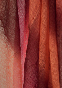 Sasha Dip-Dye Cashmere Shawl | Hand-Felted Striped Luxury