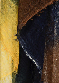 Sasha Dip-Dye Cashmere Shawl | Hand-Felted Striped Luxury
