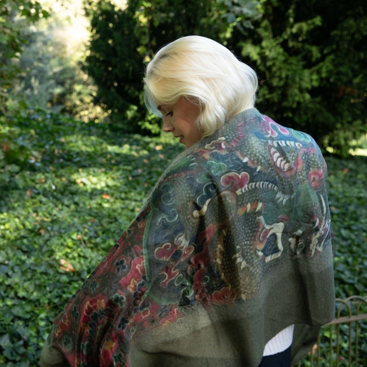 Tibetan Cashmere Silk Scarf