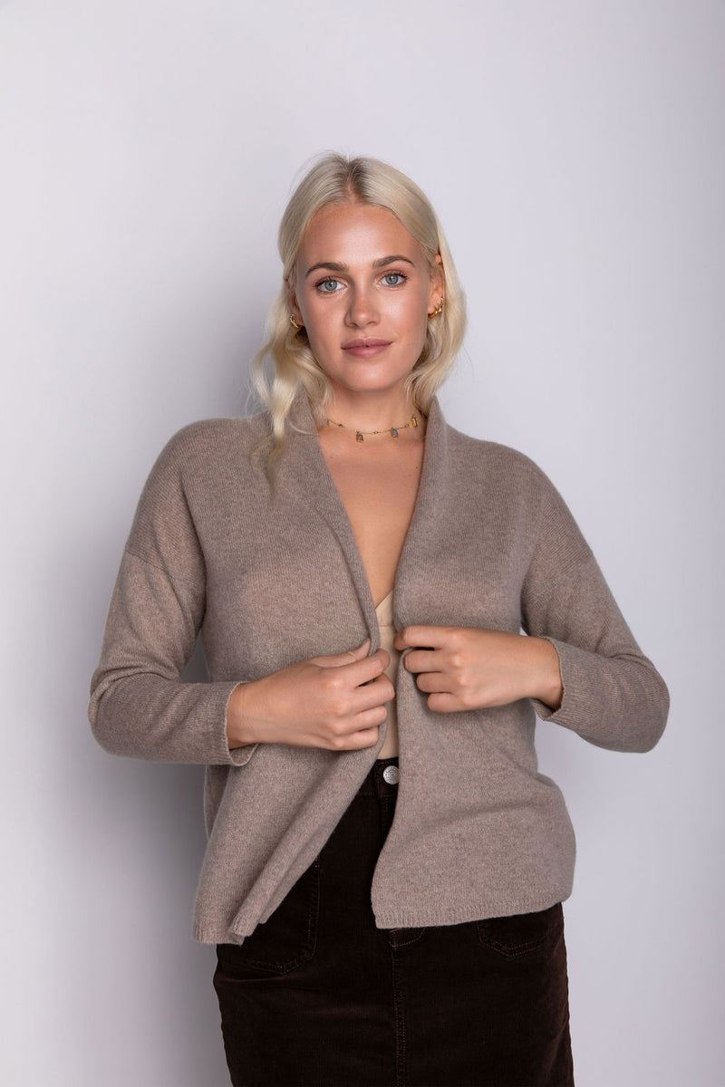 Gioia Shawl Collar Cashmere Cardigan