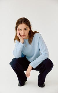 The Sabrina Cashmere Blend Crew Neck Sweater