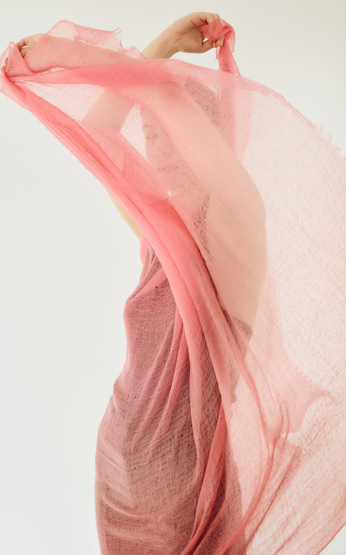 Luca Superfine Cashmere Shawl - Dip Dyed