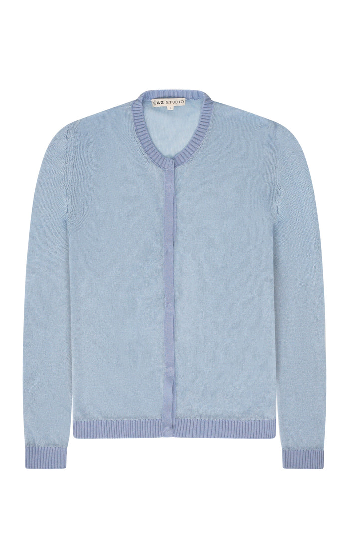 Alice Cashmere Blend Cardigan — Pale Blue