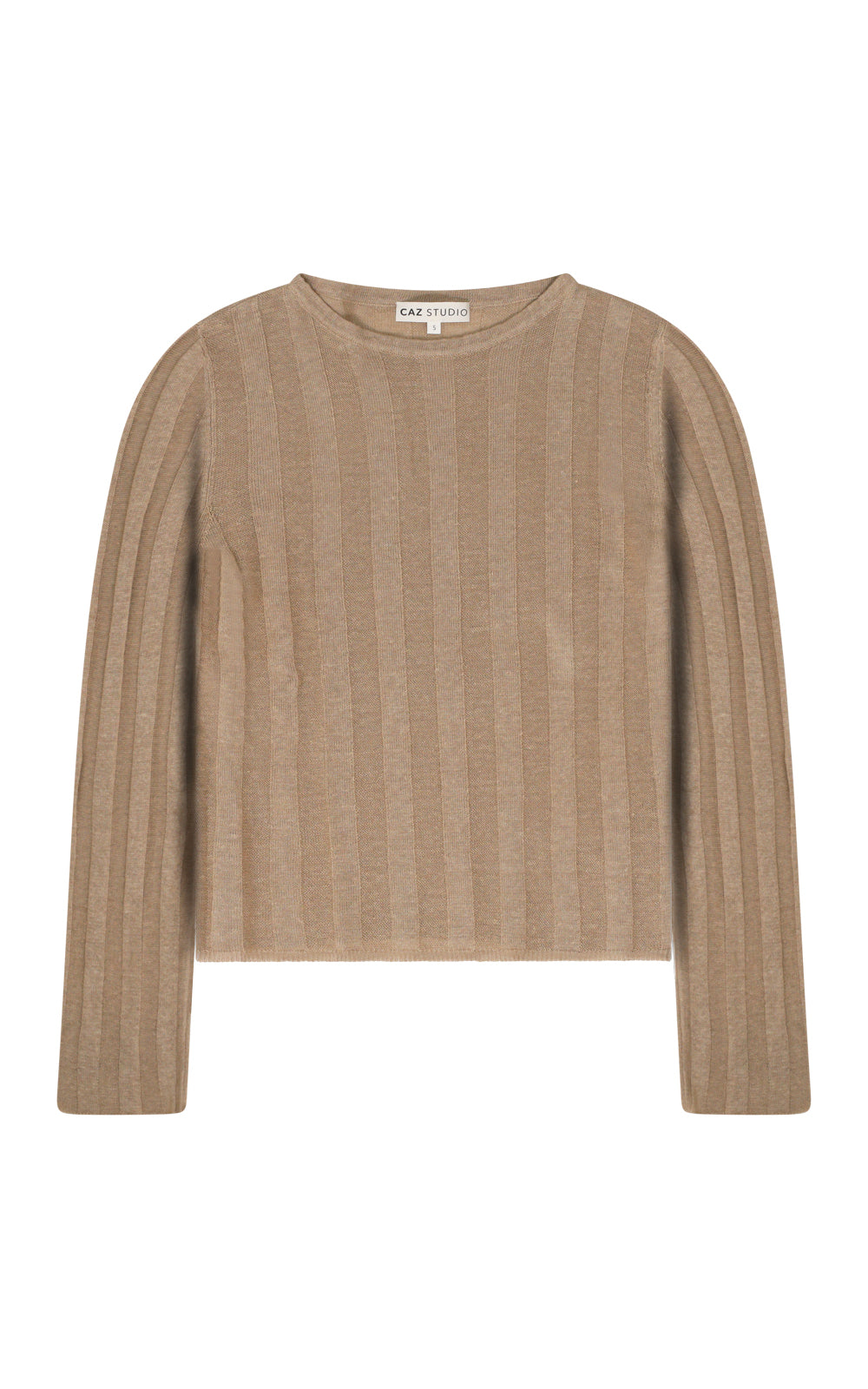 Allegra Cashmere Blend Sweater — Camel
