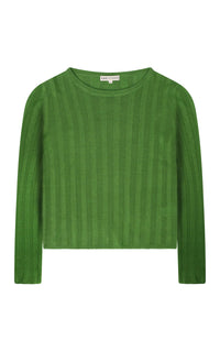 Allegra Cashmere Blend Sweater — Green