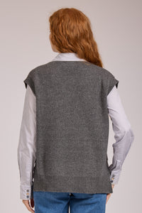 Gloria Cashmere V-neck Vest