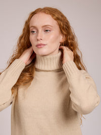 Elena Cashmere Roll-Neck Sweater