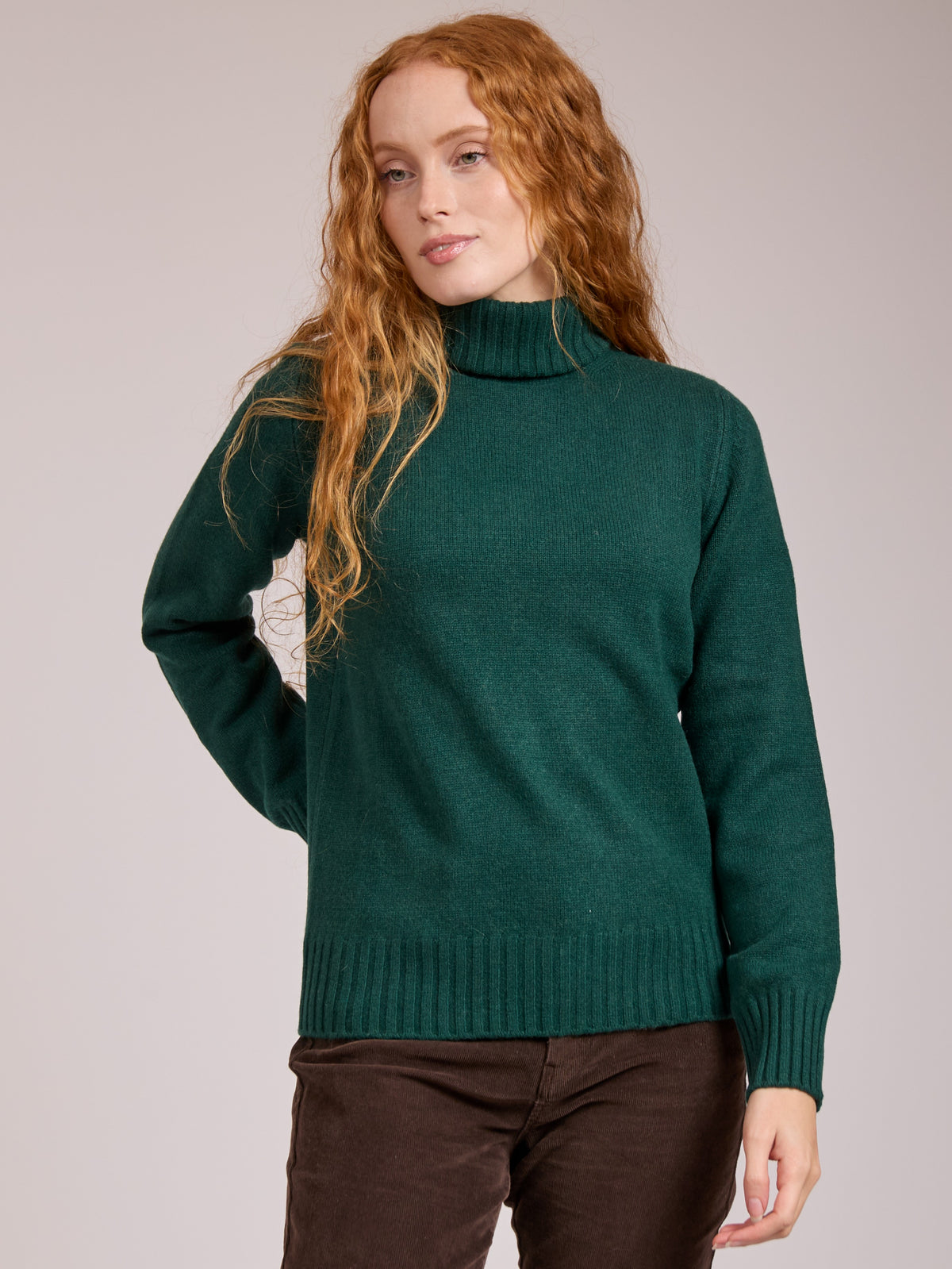 Elena Cashmere Roll-Neck Sweater