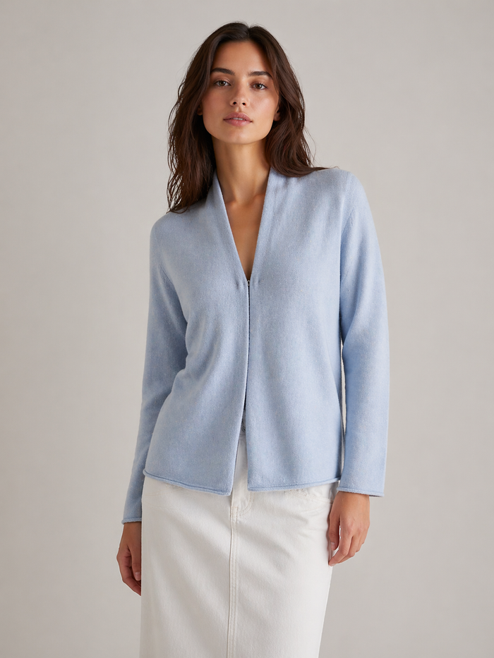 Stella Cashmere Cardigan – Sky Blue