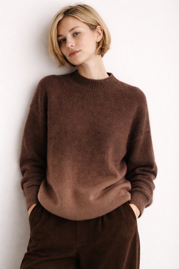 Nuby Cashmere Sweater – Chocolate / Caramel Ombré