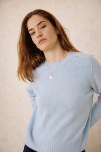 Sabrina Cashmere Blend Crew-Neck Sweater