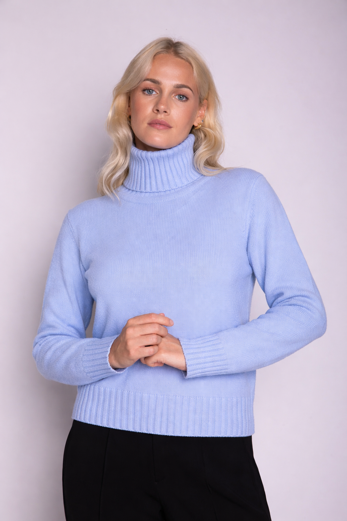 Elena Cashmere Roll-Neck Sweater