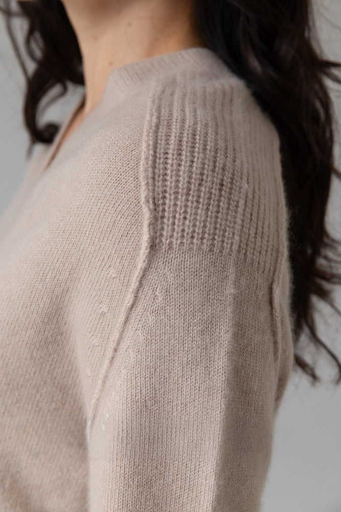 Chiara Cashmere V-Neck Sweater