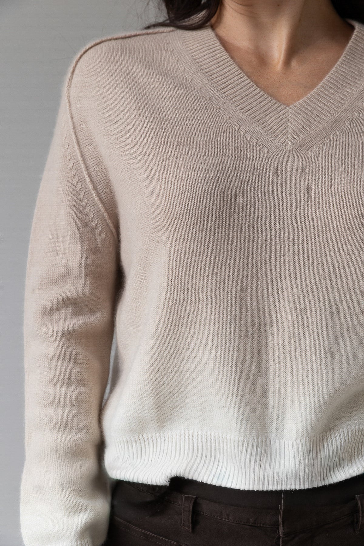 Chiara Cashmere V-Neck Sweater