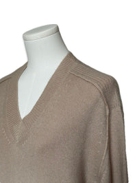 Chiara Cashmere Sweater – Taupe & Ivory Ombré