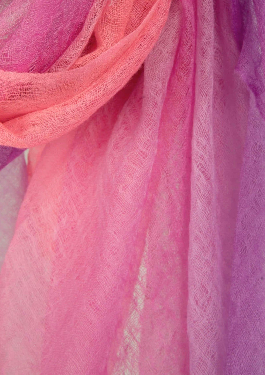 Ari Superfine Dip-Dyed Cashmere Scarf