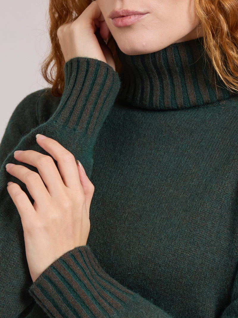 Monia Cashmere Roll-Neck Sweater