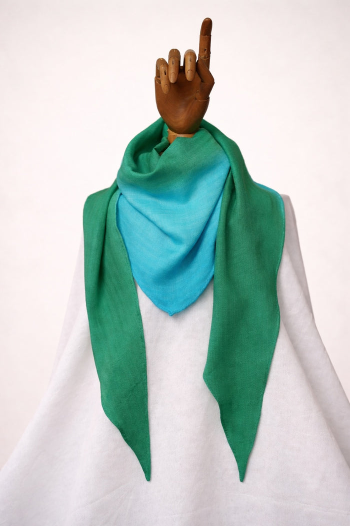 Nina Cashmere Scarf, hand-dyed in Nepal from Mongolian cashmere — CAZ Studio
