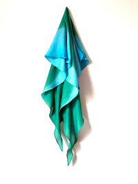 Nina Silk & Cashmere Scarf – Jade Lagoon