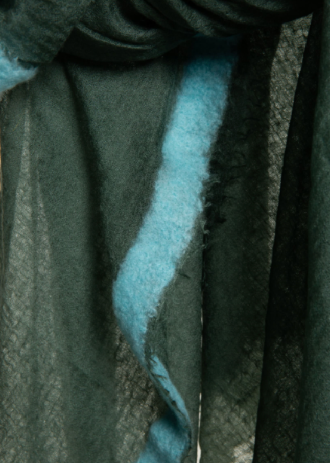 Milo – Superfine Cashmere Shawl – Forest Green