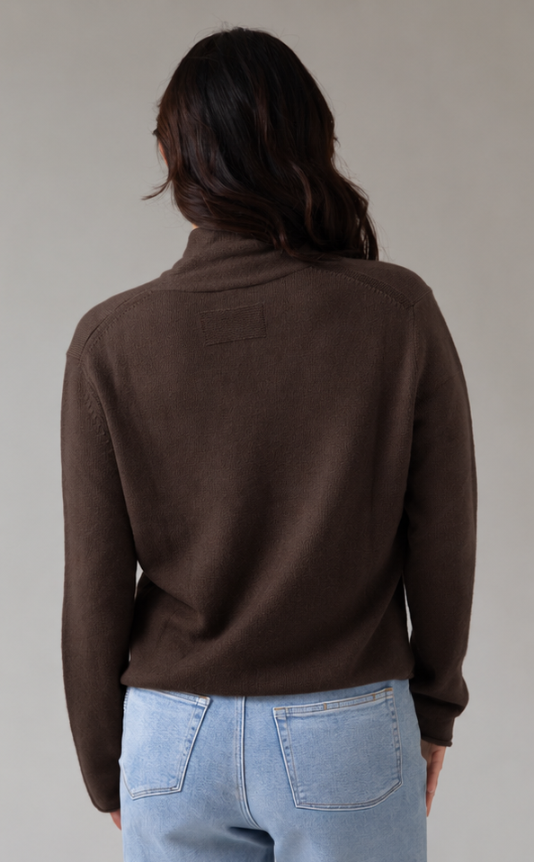 Stella Cashmere Cardigan – Chocolate Brown