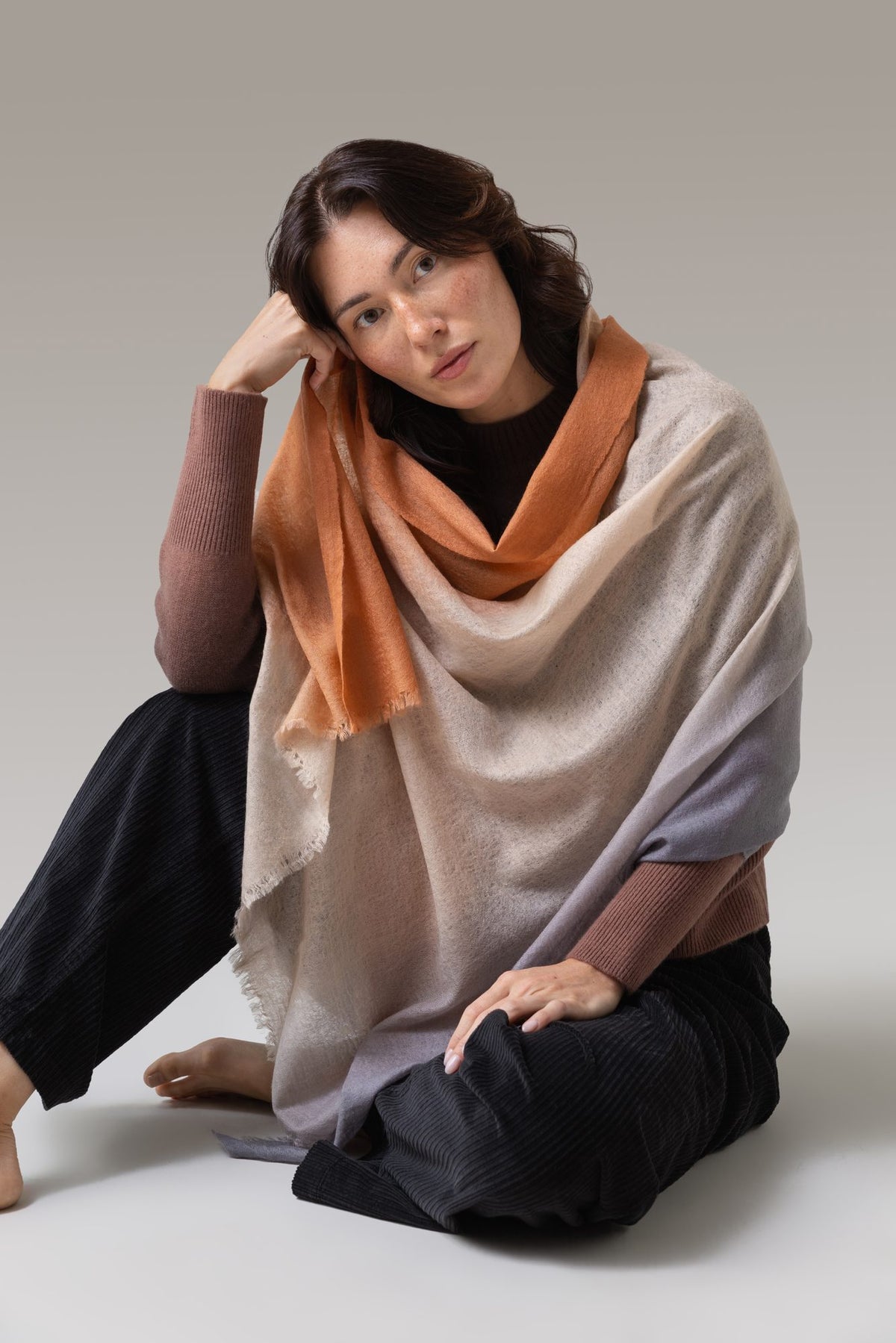 Aria Ombré Cashmere Scarf