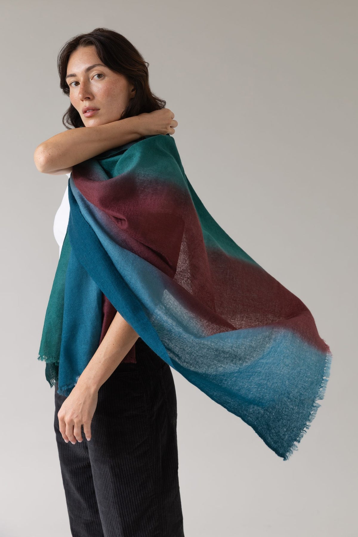 Aria Ombré Cashmere Scarf