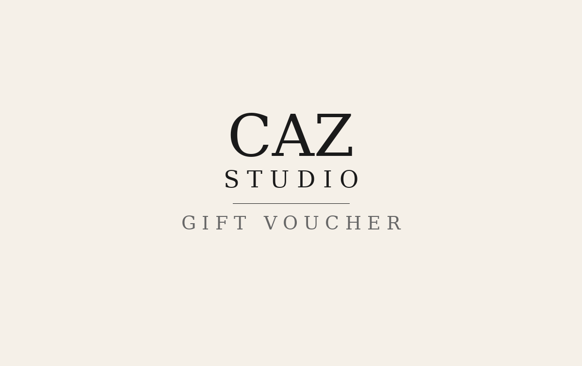 CAZ Studio Gift Voucher