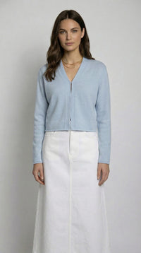 Stella Cashmere Cardigan – Sky Blue