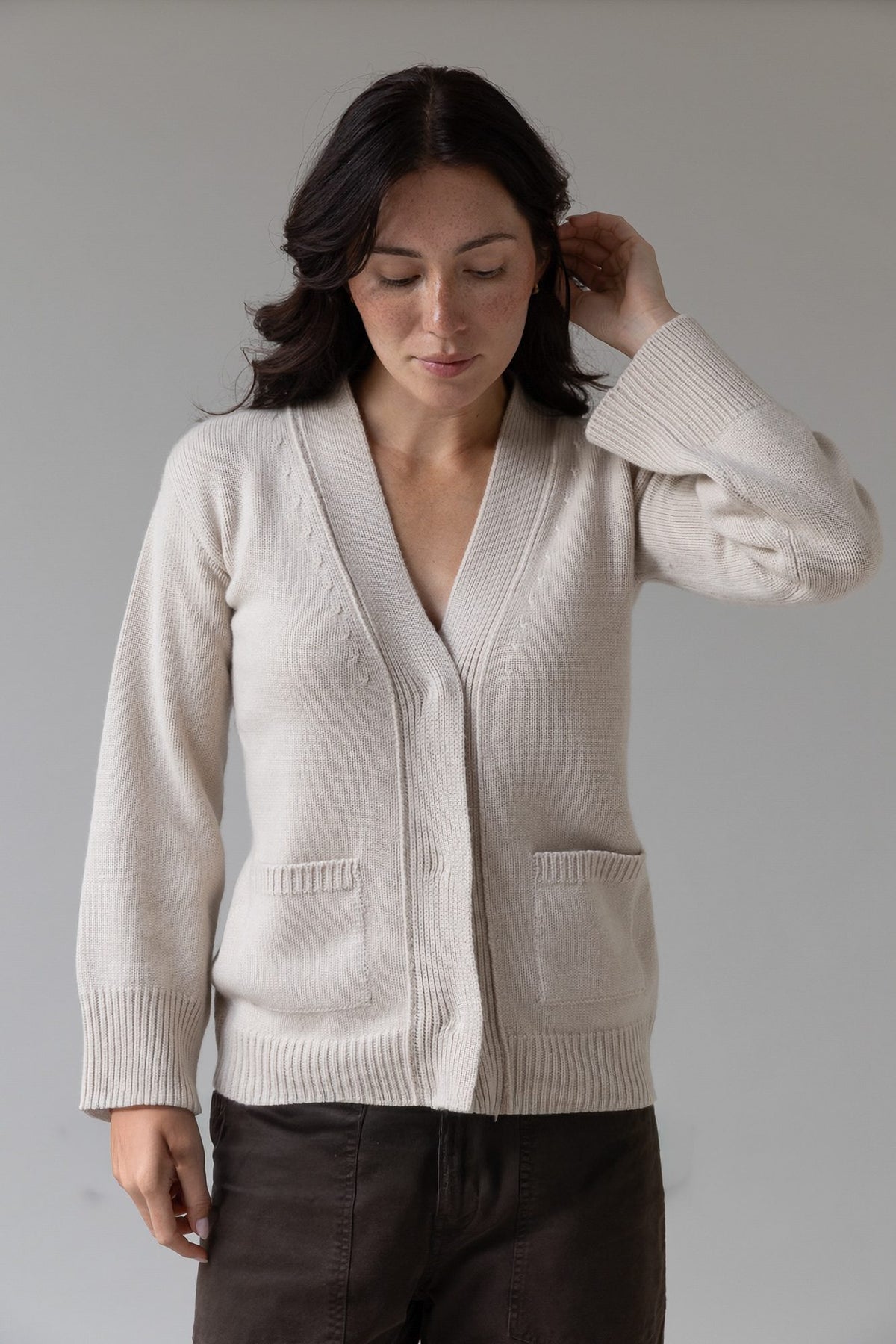 Isabella Cashmere V-Neck Cardigan