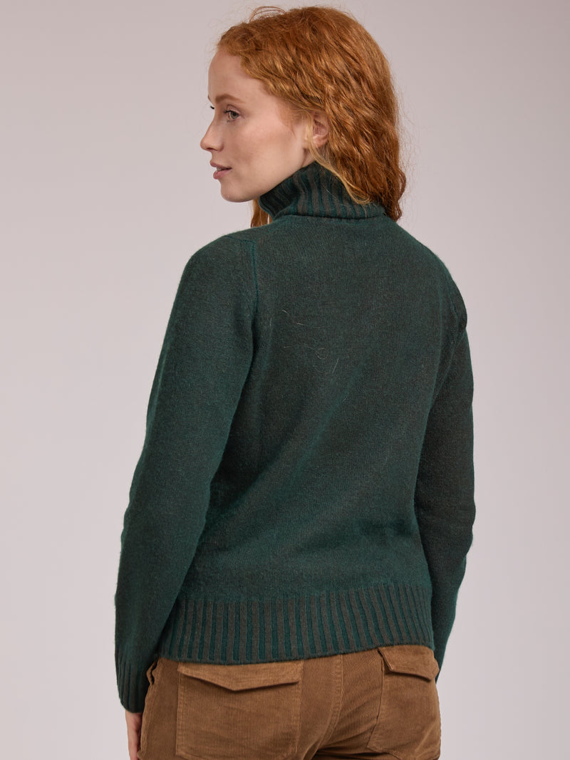 Monia Cashmere Roll-Neck Sweater