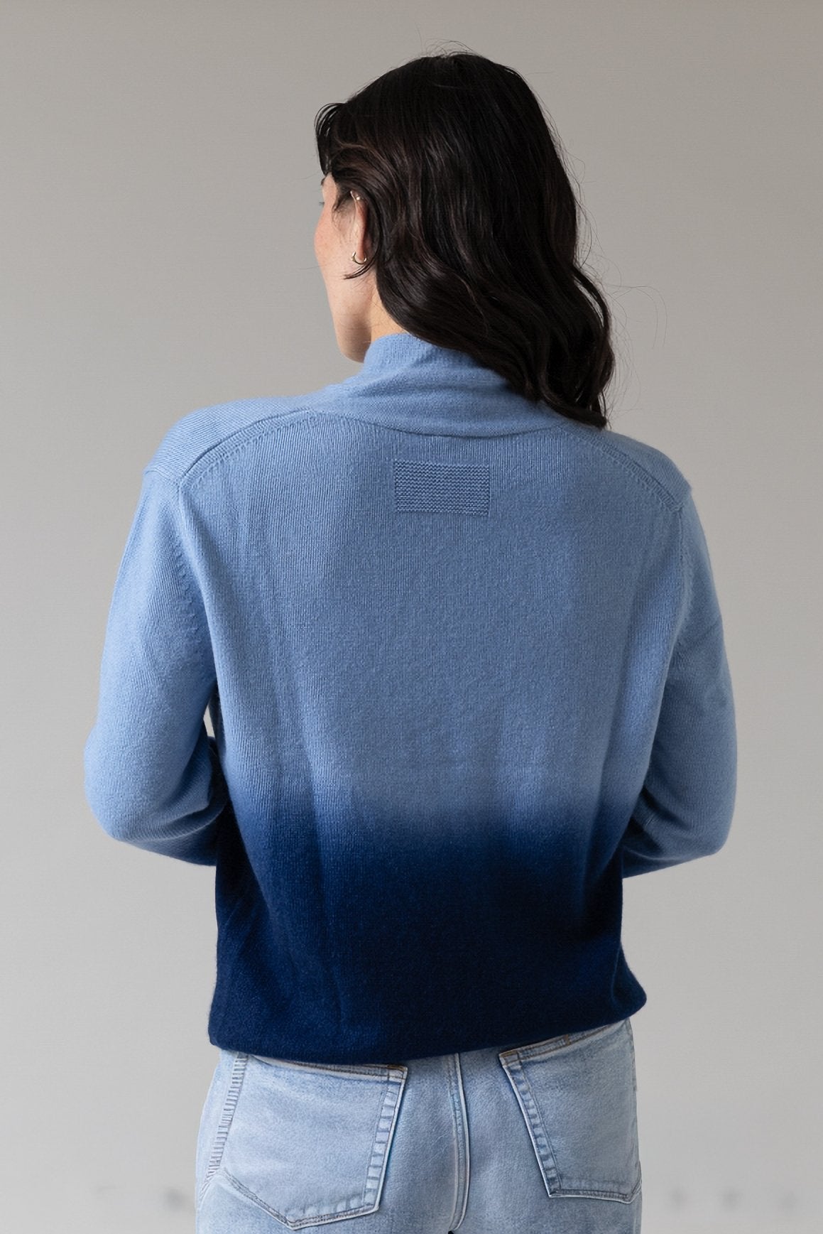 Stella Cashmere Cardigan – Blue Ombré