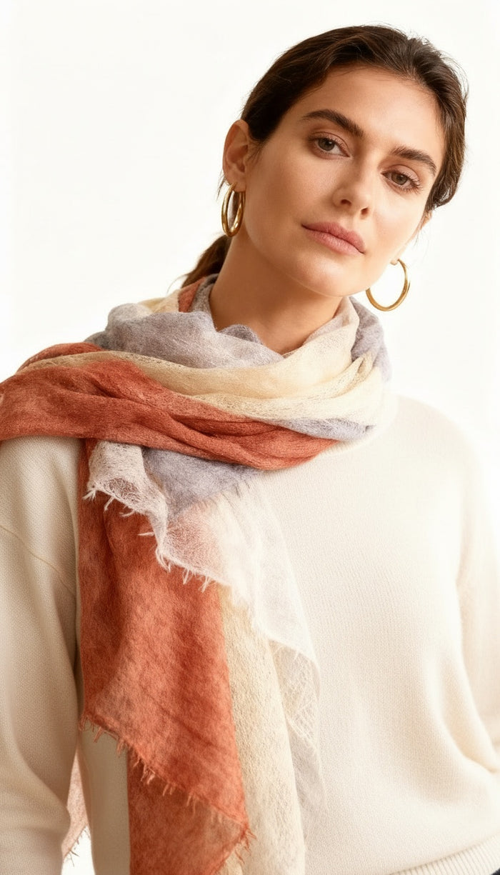 Ari Superfine Dip Dyed Cashmere Scarf